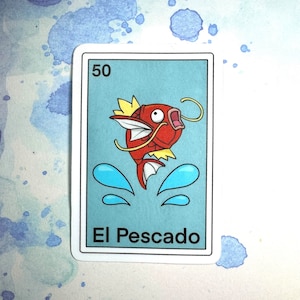 Pocket Loteria sticker - El Pescado