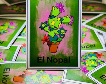 Pocket Loteria sticker - El Nopal