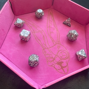 Hexagon Dice Tray / DnD Dungeons and Dragons / Borderlands Tiny Tina Inspired