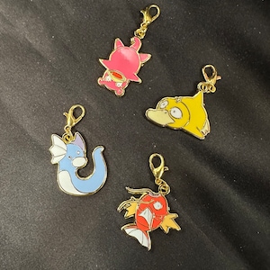 Gold Hard Enamel Poke Charms: Rod Accessory