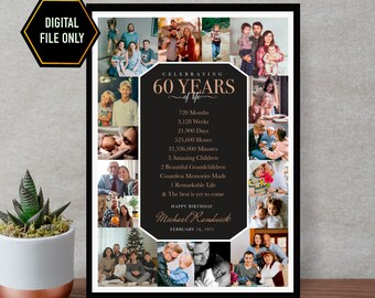60th Birthday Gift For Men Etsy