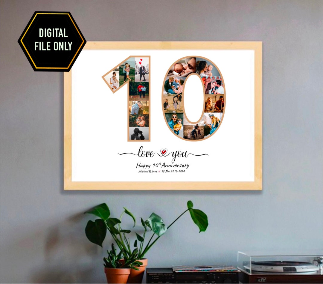 10th Anniversary Gift, 10th Wedding Anniversary Gift, Tenth
