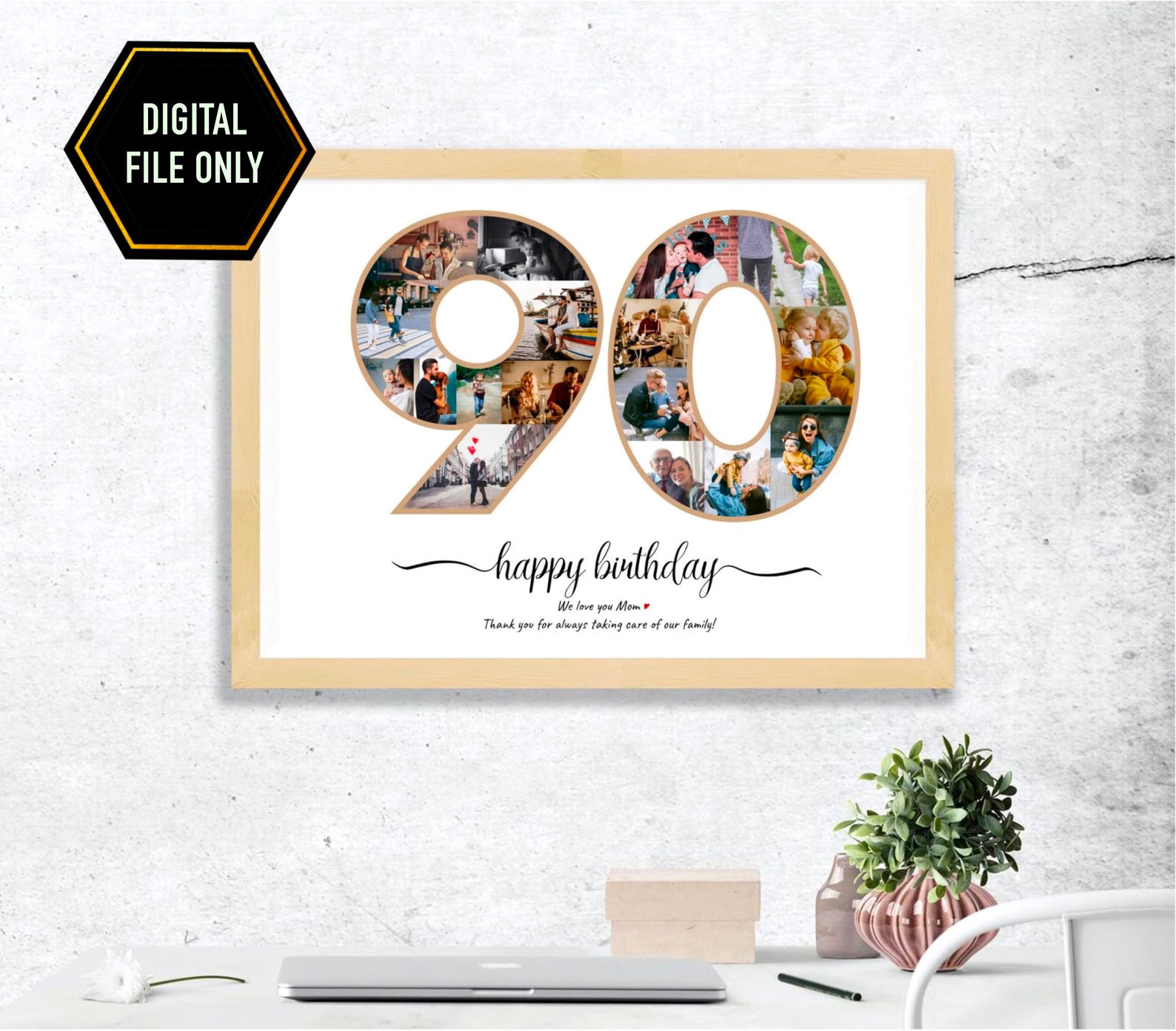 90th Birthday Gift 90th Photo Collage 90th Anniversary Gift Etsy Australia 90th Birthday Gift 90th Photo Collage 90th Anniversary Gift Etsy Australia