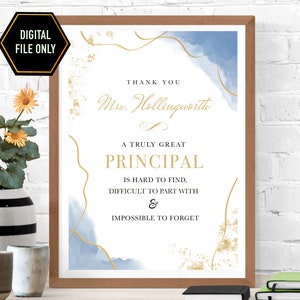 principal appreciation gift, principal farewell gift, a great principal print yourself, gifts for principal, principal farewell gift idea