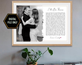 Personalized Father Daughter First Dance Lyrics Print (Digital File)