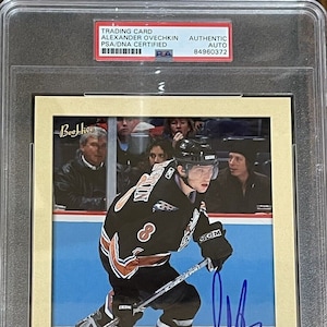 2005 Oberdeck Bienenstock #R2 Alexander Ovechkin signierte Rookie Karte RC Auto PSA