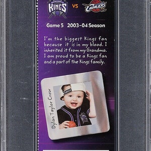 PTU histórico. 29, 2003 Entrada completa para el partido debut de Lebron James en la NBA ex-mt PSA 6 invest