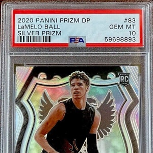 2020-21 Prizm Draft-val LaMelo Ball Crusade Silver Rookie #83 PSA 10 Hornets