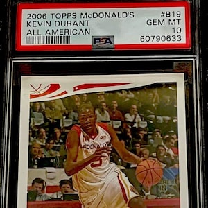 2006ssenKevin DurantMcDonalds All American B19 Basketball Card PSA 10