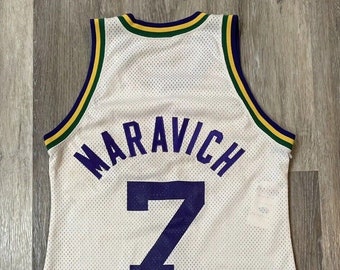 Pete "Pistol" Maravich New Orleans jazz NBA game worn used Jersey Mears A10 LOA