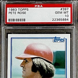 1983 TOPPS #397 ピート・ローズ オールスターカード フィリーズ ジェムミント PSA 10