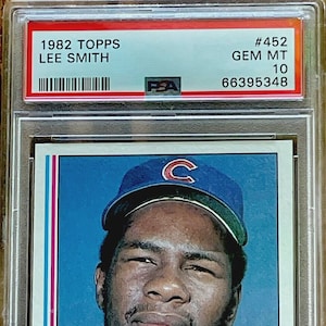 1982 Topps #452 Lee Smith Chicago Cubs Rookie Card Fehlerfrei PSA 10