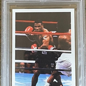mike tyson 1987 A matter of Sport UK Rookie Card Gruss Mint PSA 9 Zentriert Gem