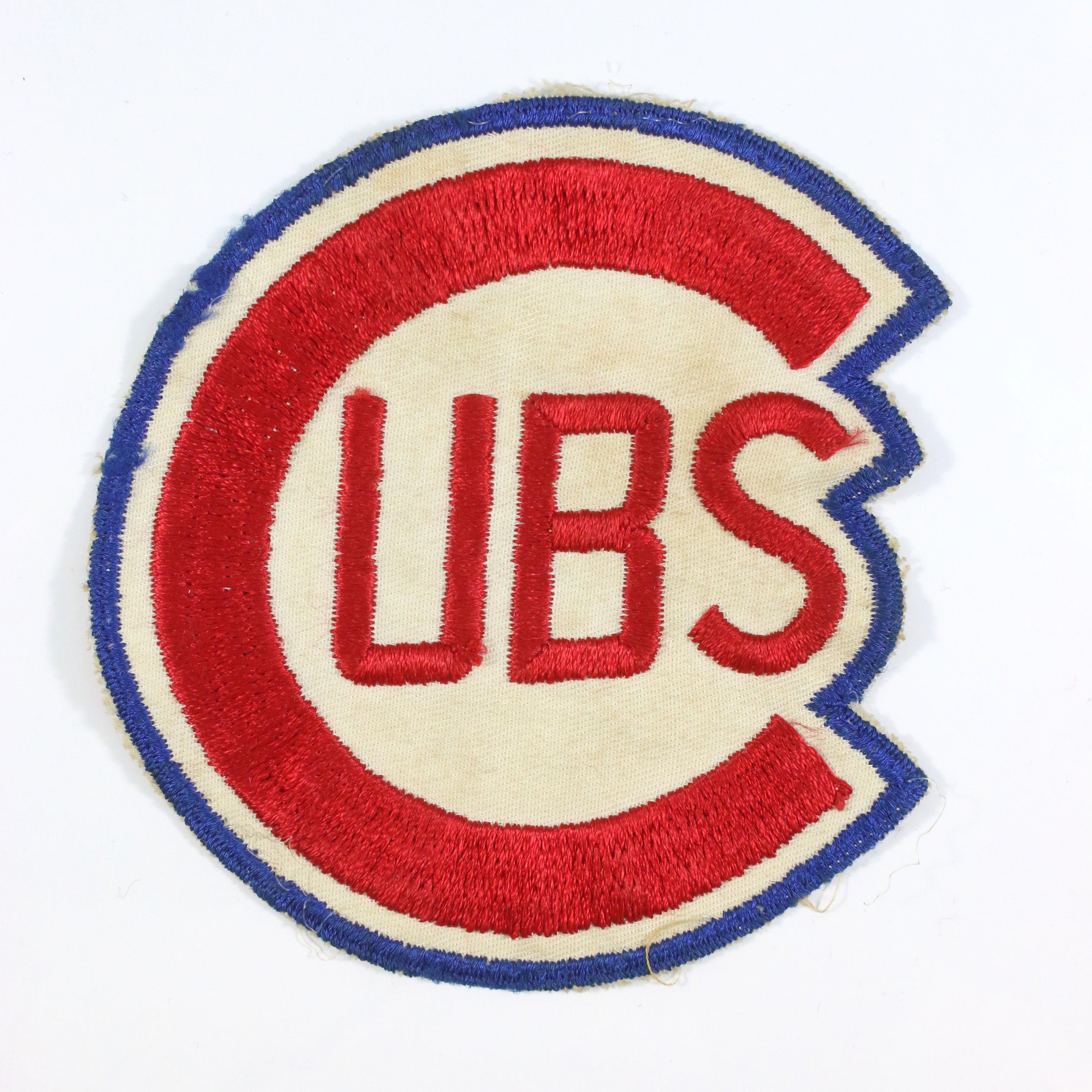 1950's Chicago Cubs Original Vintage Game Used Worn Crest 
