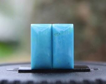 Natural blue Turquoise Nevada pair
