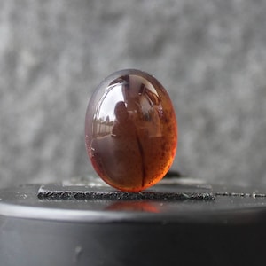 Blue amber cabochon