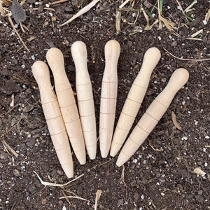 Blumenzwiebeln Pflanzer, Garten Bibber, Garten Dibbler, Holz Pflanzenmarker, Gartenhandschuhe, Gartenwerkzeug, Samenbomben Geschenk, Holz Gartenpfähle