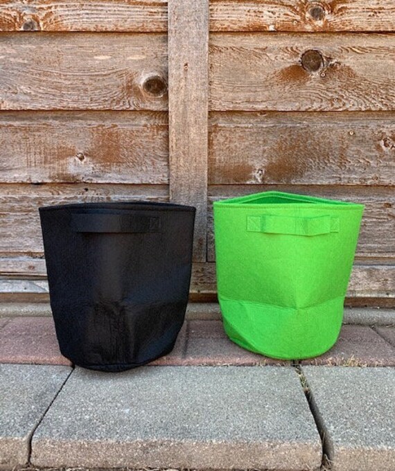 3 Gallon Grow Bag Felt Bags Planters Pots Grow Bag 7 Etsy
