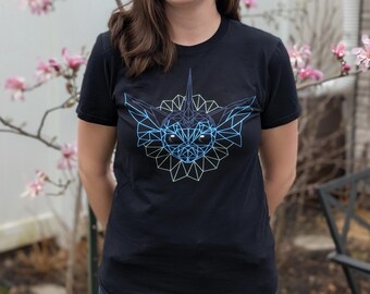 Vaporeon Inspired Geometric T-Shirt
