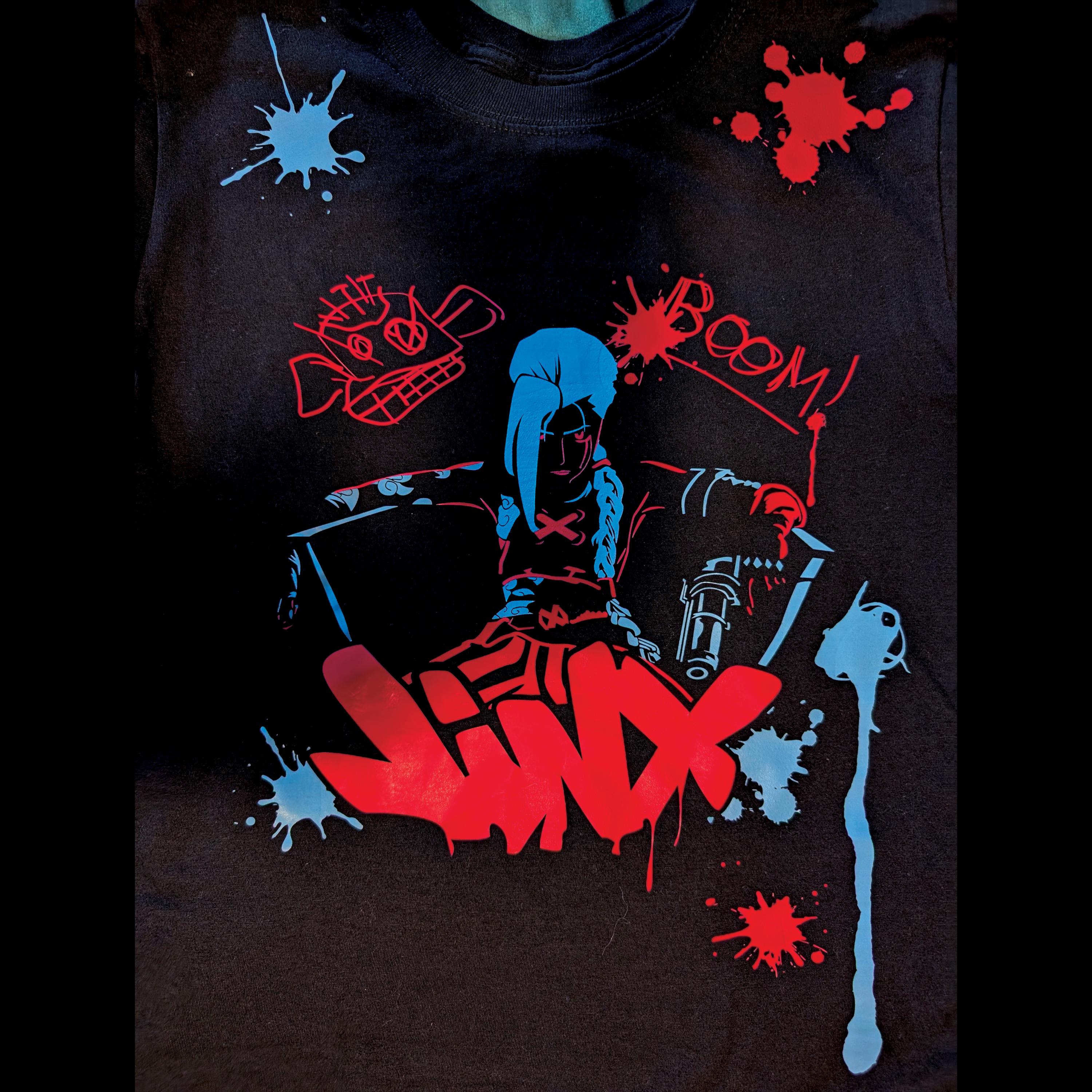 Jinx Inspired T-shirt (UV Reactive Version Available) - Etsy