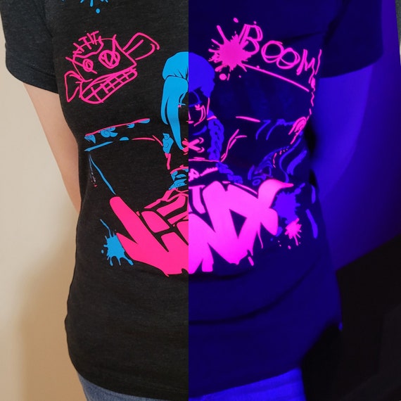 Jinx Inspired T-shirt or Hoodie UV Reactive -  Canada