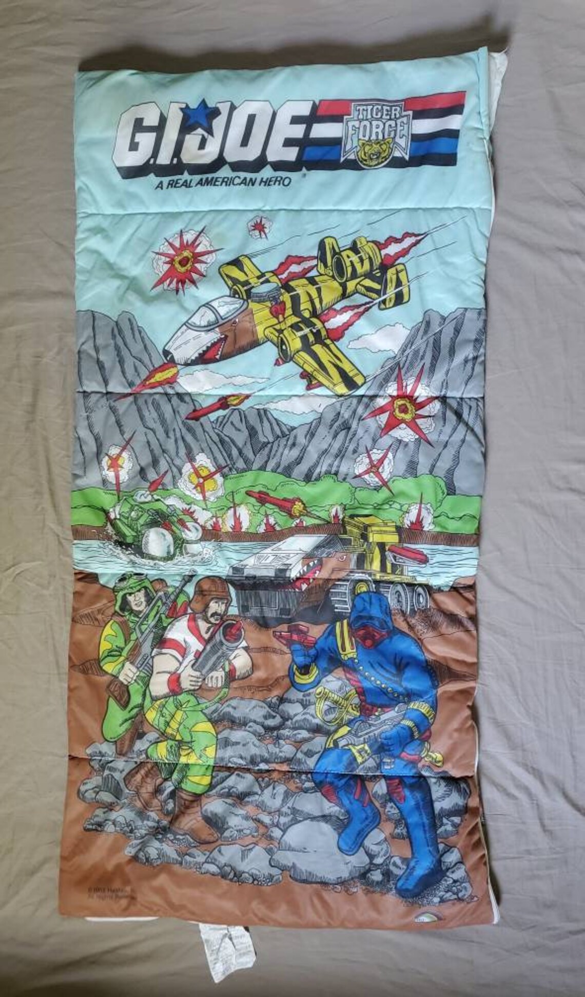 1988 G.I. Joe Sleeping bag by Hasbro size 30x57 Etsy