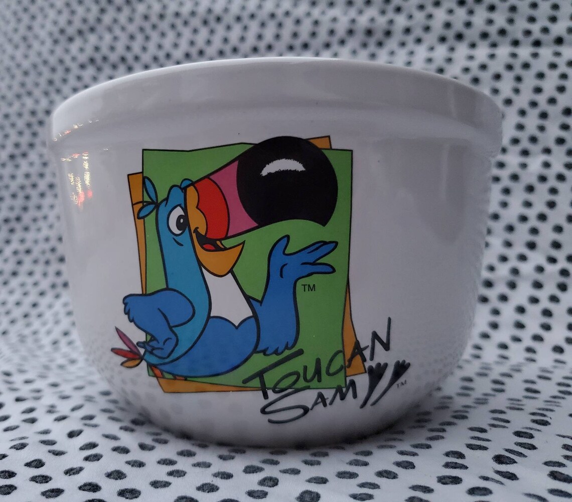 Toucan Sam Cereal Bowl 2001 Kellogg by Houston Harvest Etsy