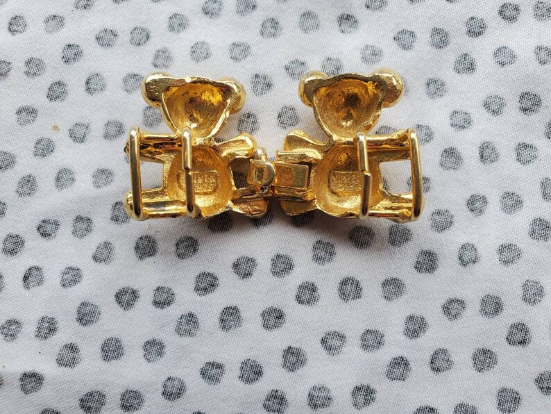 Vintage Mimi Di n Teddy Bear Belt Buckle 1979