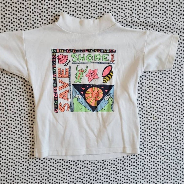 Camiseta "Save the Shore" para niña por Health-Tex talla 7