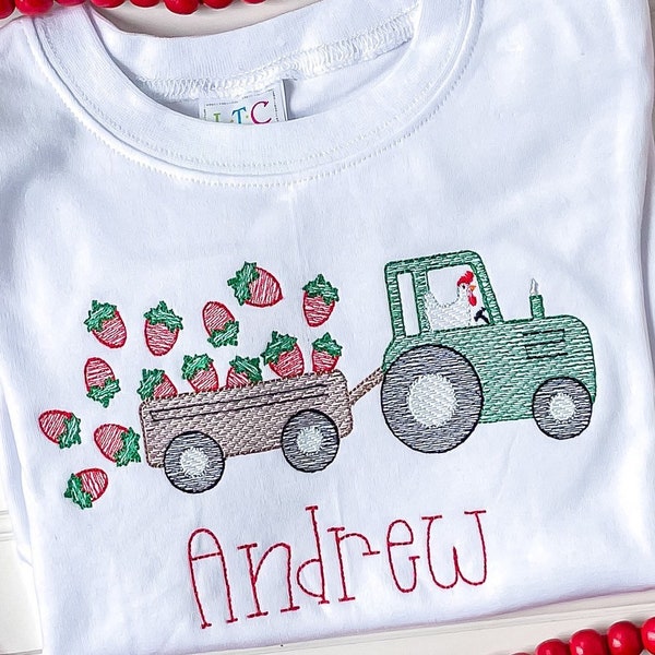 Boy's Strawberry Shirt, Girl’s Strawberry Bubble, Kid’s Strawberry Festival Shirt, Personalized Strawberry Farm Shirt, Berry Picking Outfit