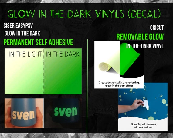 Cricut Glow-In-The-Dark Removable Vinyl