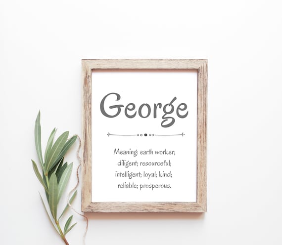 George Baby Name Meaning Baby Names Nursery Sign Boy Names Etsy George Baby Name Meaning Baby Names Nursery Sign Boy Names Etsy