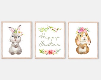 Páscoa - Coelhinho - Coelho - Cristão - Infantil - Férias - Decoração - Decoração - Imprimíveis sazonais Downloads digitais instantâneos