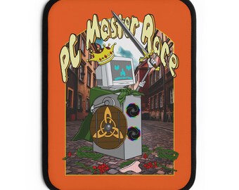 PC Master Race Laptop Sleeve Orange- Unique Gamer Pouch, Computer Case, Gaming Accessory, Geek Gift, Techie Essentials