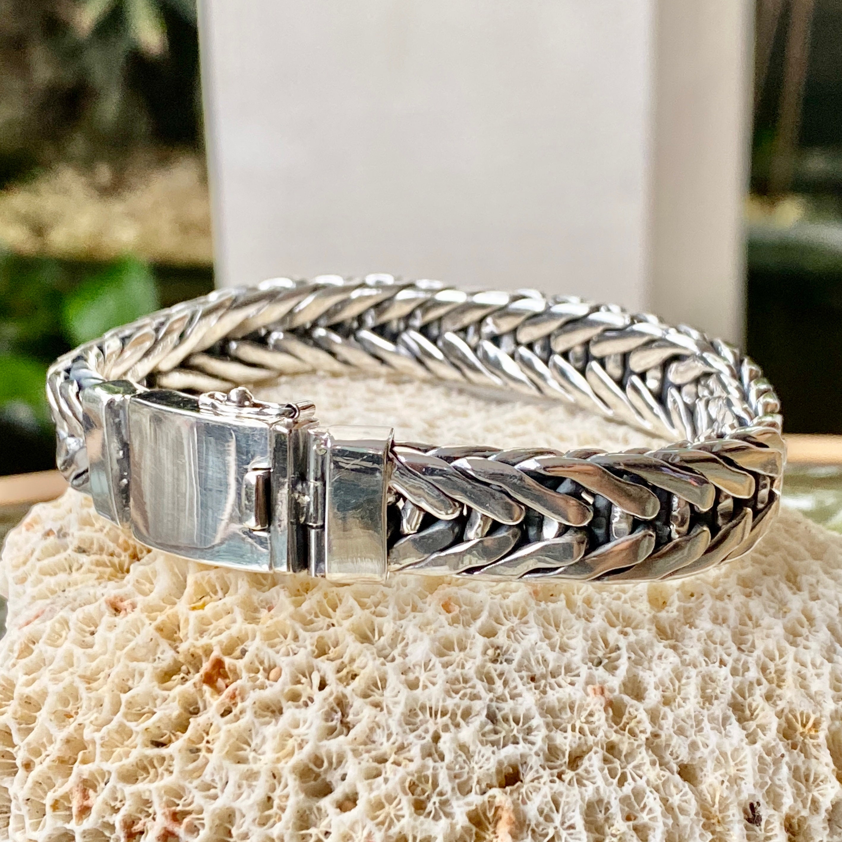 Silver Band Bracelet - Etsy