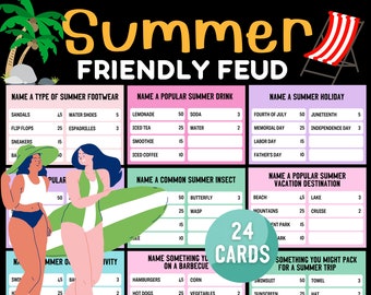 Juego de disputa amistosa de verano: Noche de trivia imprimible (PDF)