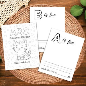 Baby’s First ABC Coloring Book | ABC Book Baby Shower Coloring | Baby Alphabet Guest Book | Baby Alphabet Coloring Book | Instant Download