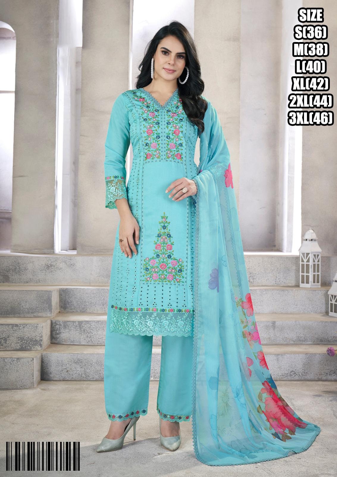 Printed silk salwar kameez online