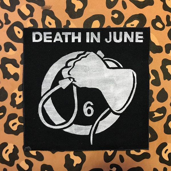 Death In June handmade, hand-painted patch (More info in description!)