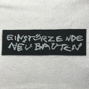 Einstürzende Neubauten handgjord, handmålad lapp (mer info i beskrivning!)