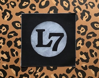 L7 handmade, hand-painted patch (More info in description!)