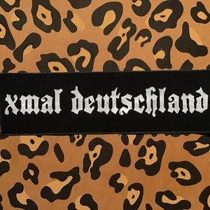 Xmal Deutschland handmade, hand-painted patch (More info in description!)
