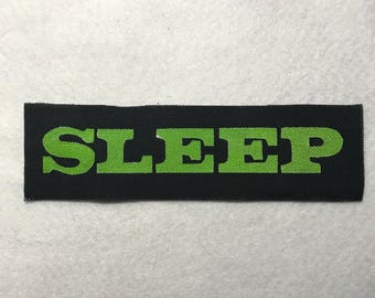 Sleep handmade, hand-painted patch (More info in description!)