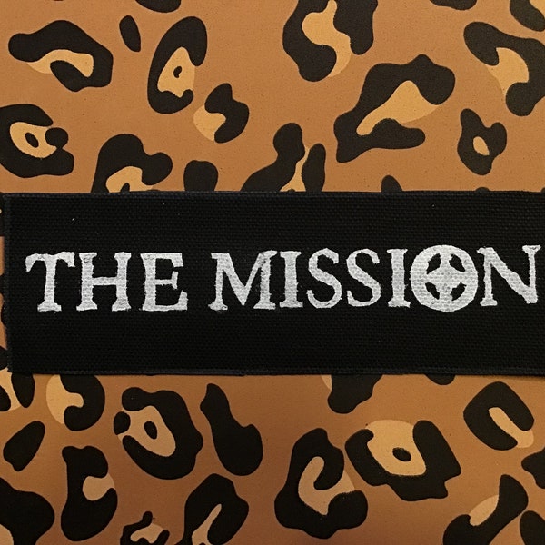 Mission handmade, hand-painted patch (More info in description!)