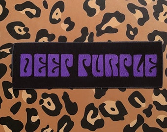 Deep Purple handmade, hand-painted patch (More info in description!)