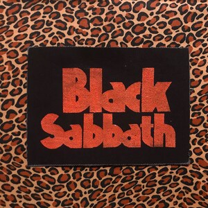 Black Sabbath handmade, hand-painted patch (More info in description!)