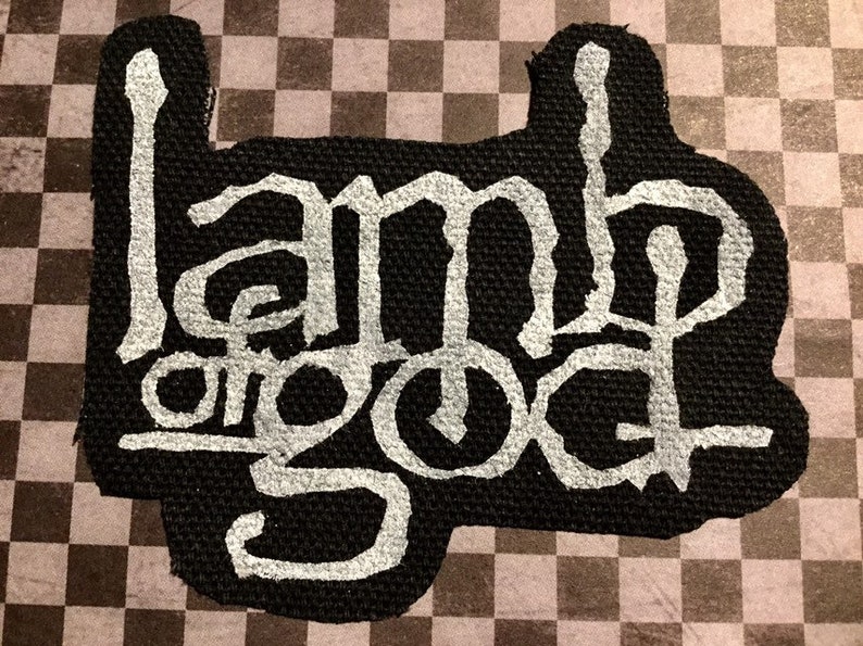 Lamb Of God hand painted patch Etsy
