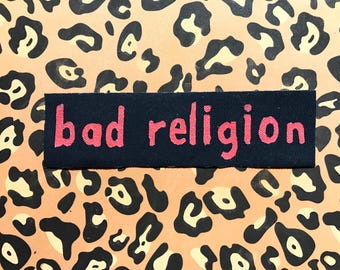 Bad Religion handmade, hand-painted patch (More info in description!)