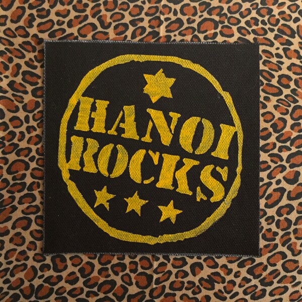 Hanoi Rocks handmade, hand-painted patch (More info in description!)