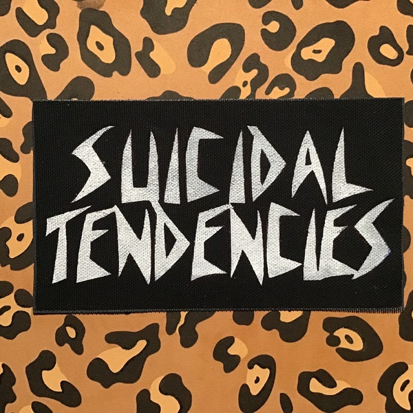 Suicidal T. handmade, hand-painted patch (More info in the description!)